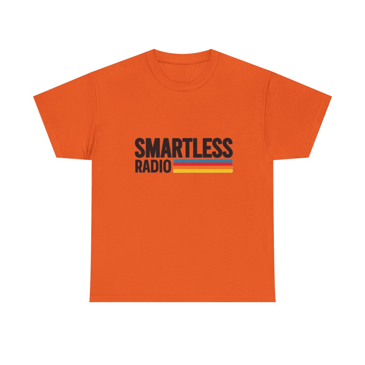 Smartless Radio Logo Tee | Vintage Stripe Logo T-Shirt SmartLess - alternate angle 4, merchandise