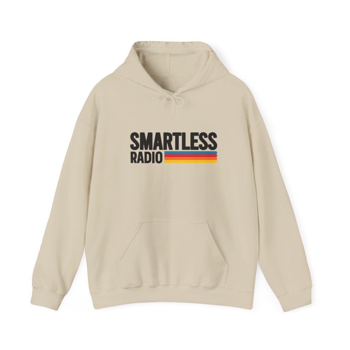 Smartless Radio logo Hoodie | Retro Stripe Podcast Merch SmartLess - alternate angle 3, merchandise