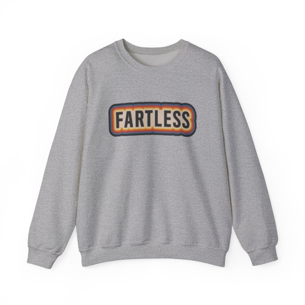 Fartless Crewneck Sweatshirt | Retro Patch Lettering SmartLess - alternate angle 4, merchandise
