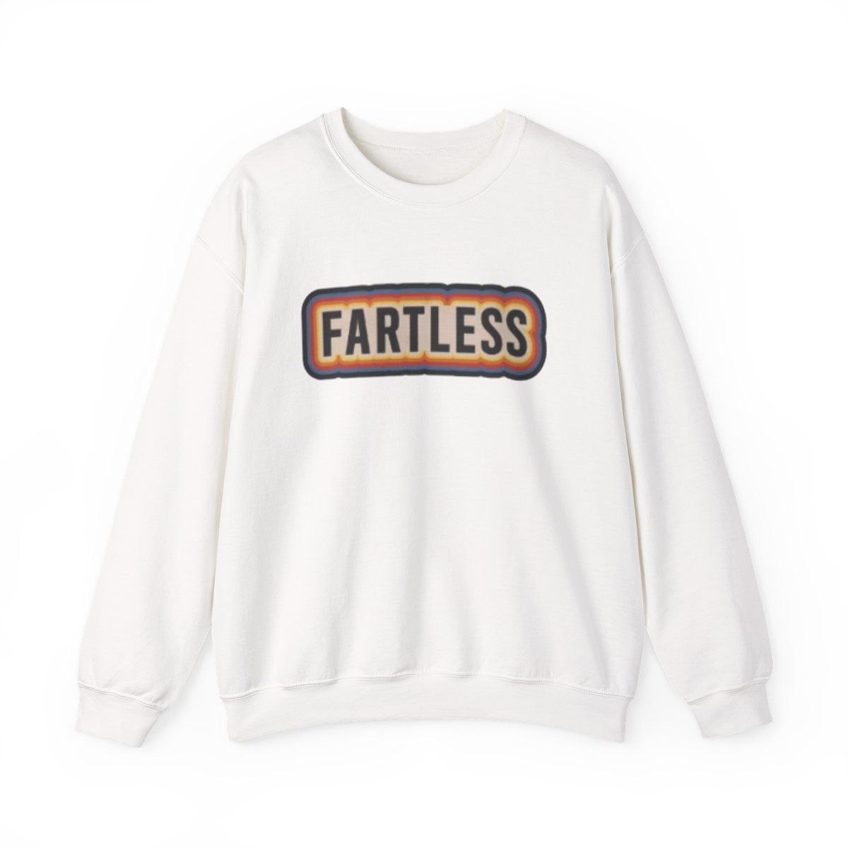 Fartless Crewneck Sweatshirt | Retro Patch Lettering SmartLess