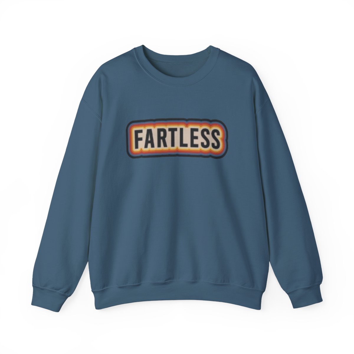Fartless Crewneck Sweatshirt | Retro Patch Lettering SmartLess - alternate angle 5, merchandise