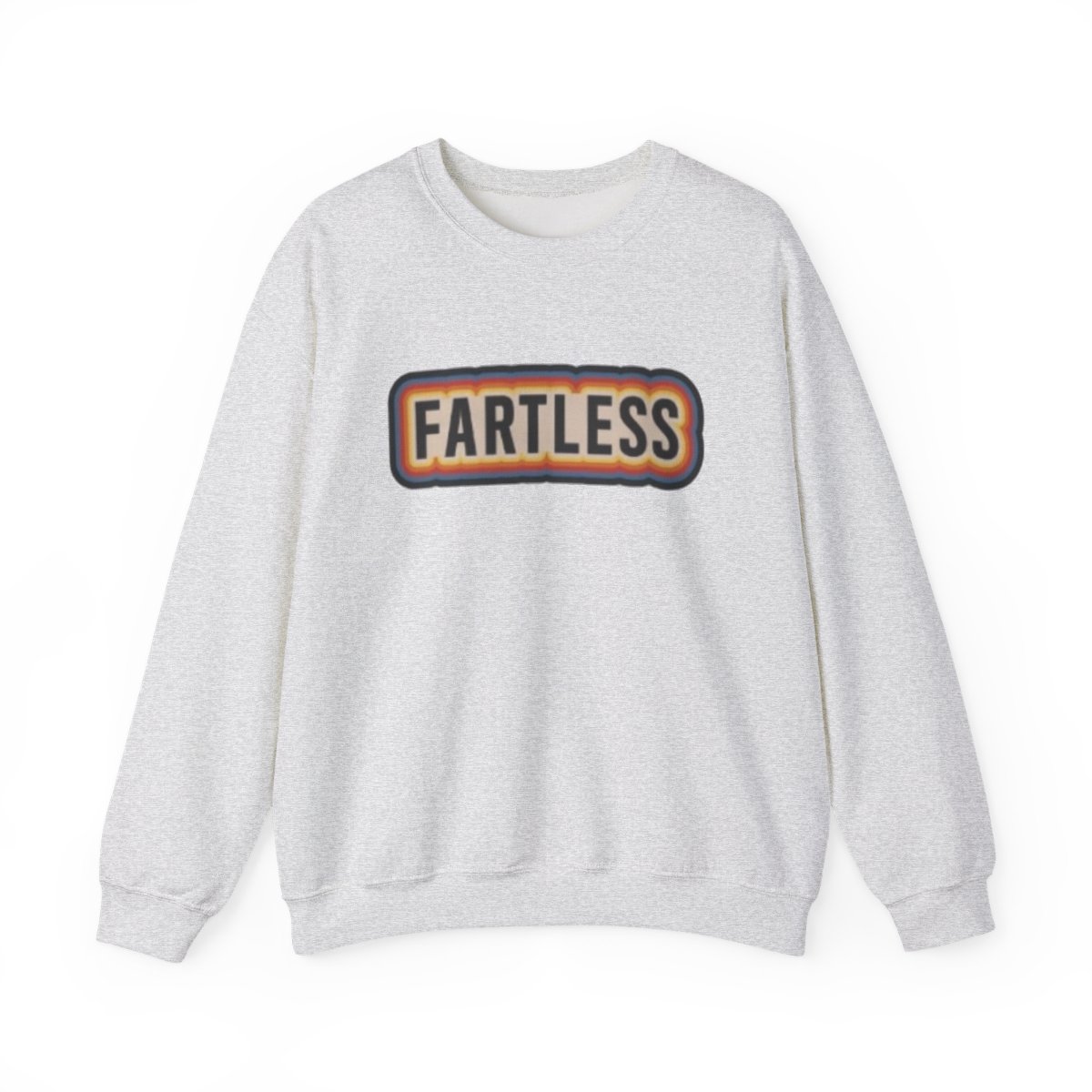 Fartless Crewneck Sweatshirt | Retro Patch Lettering SmartLess - alternate angle 2, merchandise