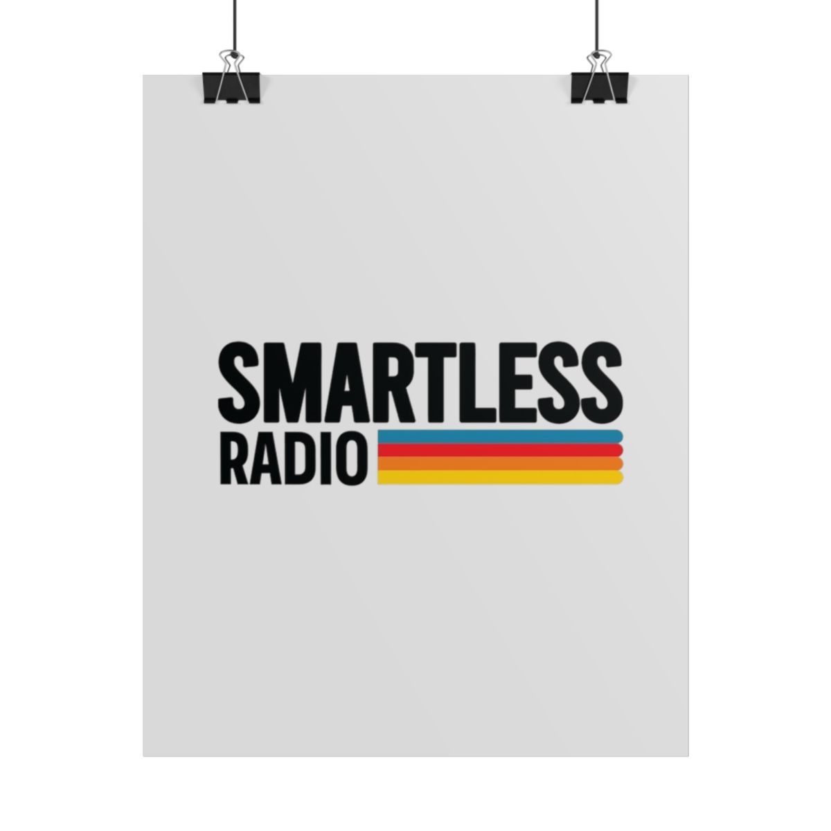 Smartless Radio Rolled Poster | Retro Stripe Logo, Wall Art SmartLess