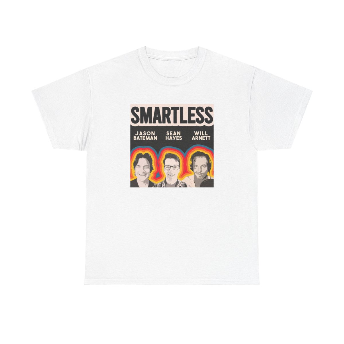 Smartless Trio Portrait Tee | Jason Bateman Sean Hayes Will Arnett SmartLess - Official T-Shirts merchandise