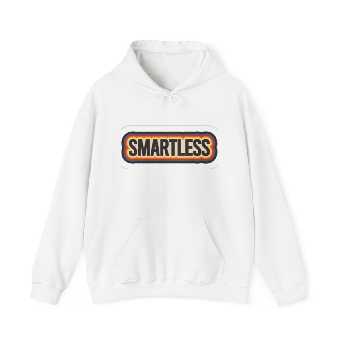 Smartless Hoodie | Vintage Patch Logo, Retro Text Pullover SmartLess